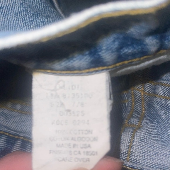 VTG 1990's PEPE Heidi High Rise Jean Shorts SZ 7 / 8 cut pff - Picture 6 of 9